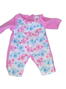 Blue's Clues Baby Doll Pajamas with Pink and Blue Puppy Prints One size